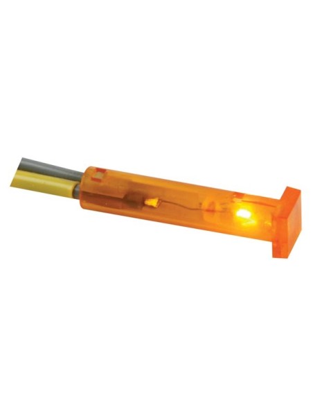 SQUARE 7 x 7mm PANEL CONTROL LAMP 12V AMBER