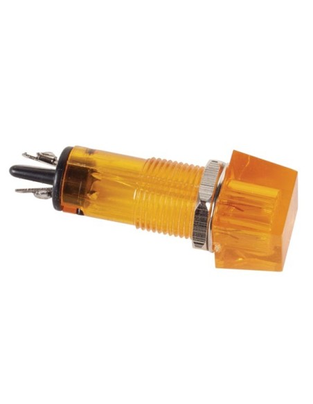 VOYANT CARRE 11.5 x 11.5mm 220V ORANGE