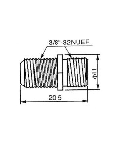 2 x F-BUCHSE MIT ISOLIERRING UND MUTTERN 2