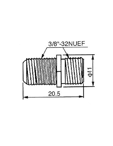 2 x F-BUCHSE MIT ISOLIERRING UND MUTTERN
