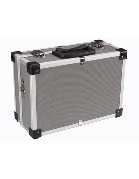 VALISE À OUTILS EN ALUMINIUM - 320 x 230 x 155 mm - GRIS