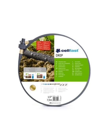 CELLFAST - TUYAU D'ARROSAGE POREUX - 1/2" - 7.5 m