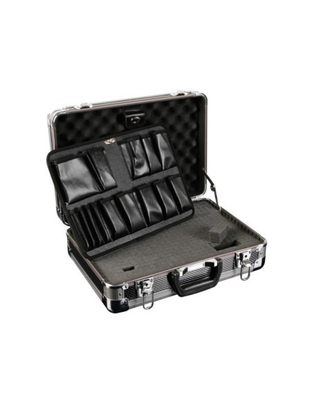 VALISE D'OUTILLAGE AVEC DES COINS ARRONDIS EN ALUMINIUM - 430 x 300 x 150 mm