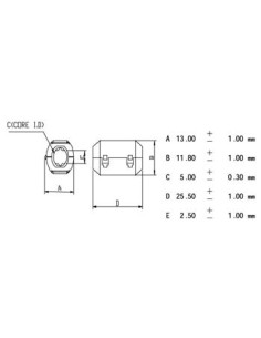 FILTER VOOR VOEDINGSKABELS Ø5.0mm