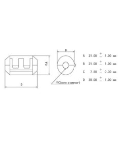 CLAMP FILTER FOR CABLES Ø7.5mm