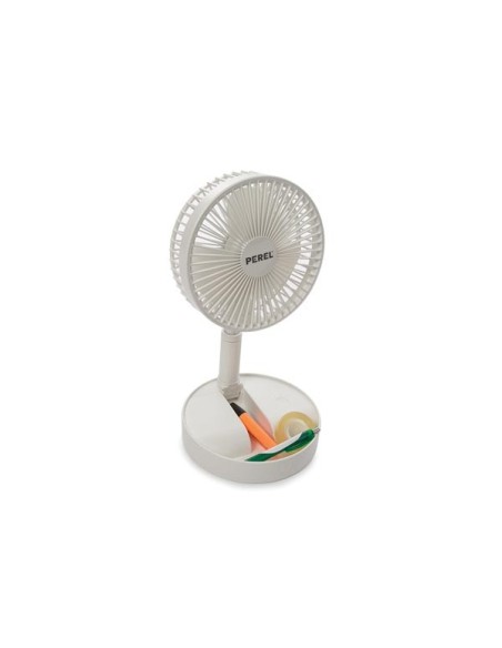 VENTILATEUR DE TABLE - ABS - Ø 19.7 cm - BLANC
