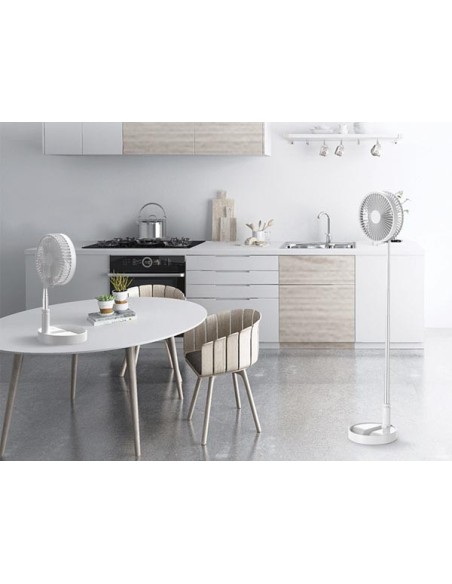 VENTILATEUR DE TABLE - ABS - Ø 19.7 cm - BLANC