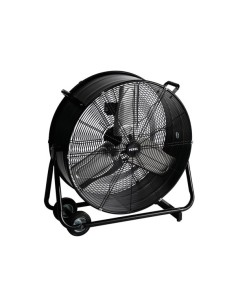 VLOERVENTILATOR - DRUM - METAAL - Ø 60 cm - ZWART