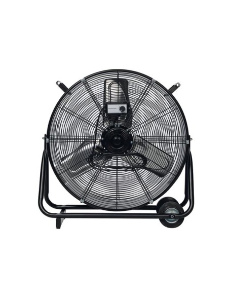 VLOERVENTILATOR - DRUM - METAAL - Ø 60 cm - ZWART
