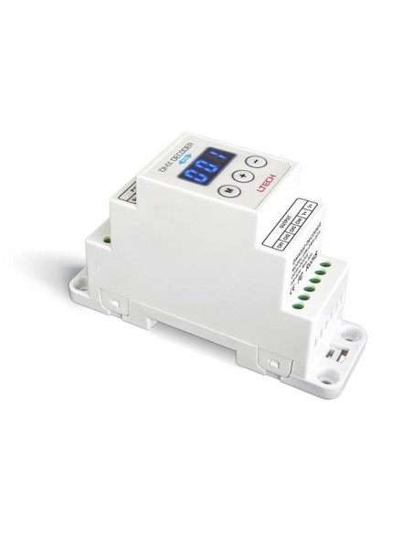 4-KANAL LED-DIMMER FÜR HUTSCHIENE - DMX