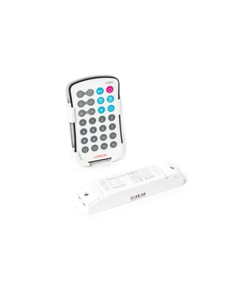CONTROLLER VOOR PROFESSIONELE DIGITALE LEDSTRIPS - MET RF-AFSTANDSBEDIENING