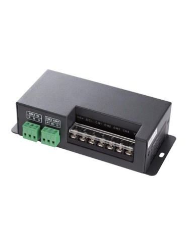 HIGH POWER DMX CONTROLLER FOR LED STRIPS - 4 CHANNELS