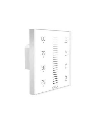 MULTI-ZONE SYSTEM - SINGLE CHANNEL LED TOUCH PANEL DIMMER - DMX / RF