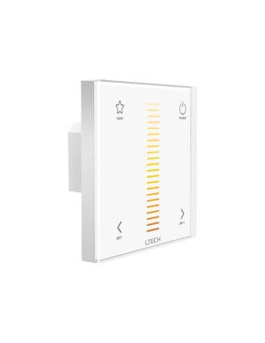 MULTI-ZONE SYSTEEM - TOUCHPANEL LED-DIMMER VOOR KLEURTEMPERATUUR - DMX / RF