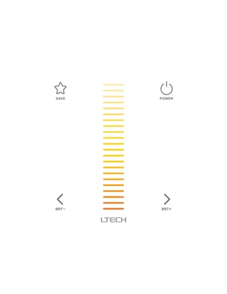MULTI-ZONE SYSTEEM - TOUCHPANEL LED-DIMMER VOOR KLEURTEMPERATUUR - DMX / RF