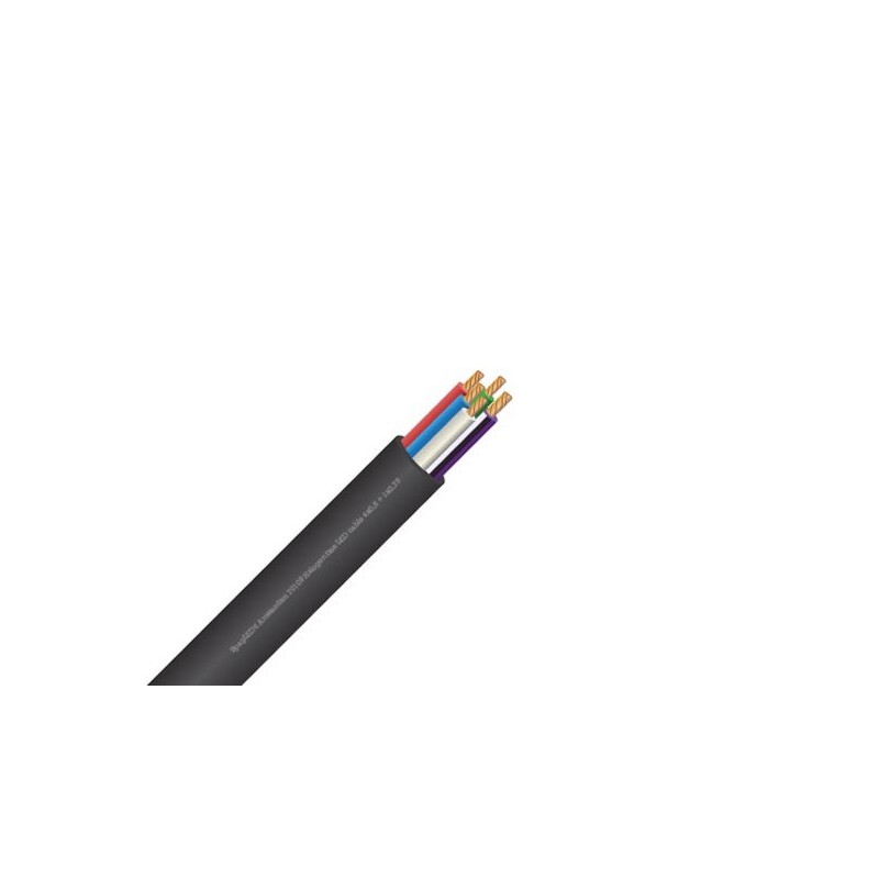 CABLE RGBW PARA TIRAS LED - 5 CONDUCTORES - 4 x 0.5 mm² + 1 x 0.75 mm² - 100 m