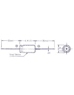 CONDENSATEUR CHIMIQUE AXIAL 1µF / 63V 2