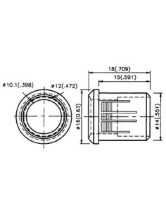 MOUNTING CLIP FOR LED 10mm (1pc) 2