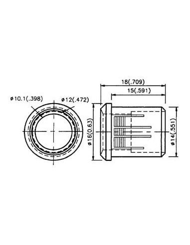 MOUNTING CLIP FOR LED 10mm (1pc)