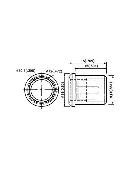 MONTAGECLIP VOOR LED 10mm (1 st.)
