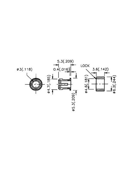 FASSUNG FÜR 3 mm LED-LAMPEN - 2 ST