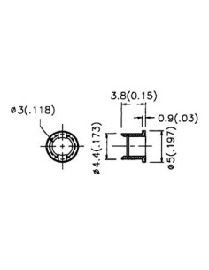 MOUNTING CLIP FOR LED 3mm (1pc) 2