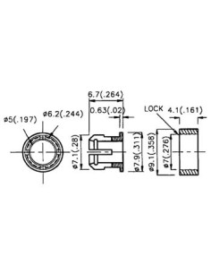 MONTAGECLIP VOOR LED 5mm (2 delig) 2