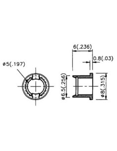 MONTAGECLIP VOOR LED 5mm (1 st.)