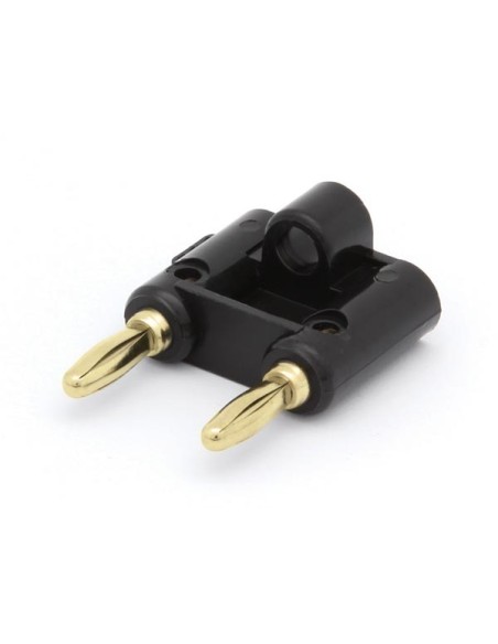 DUAL BANANA PLUG - BLACK