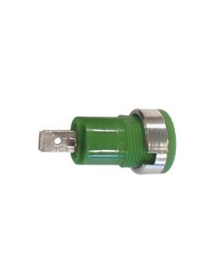DOUILLE DE SECURITE "FAST ON" SELON IEC1010 - VERT