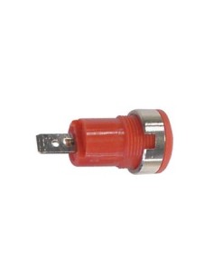 DOUILLE DE SECURITE "FAST ON" SELON IEC1010 - ROUGE