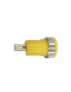 DOUILLE DE SECURITE "FAST ON" SELON IEC1010 - JAUNE