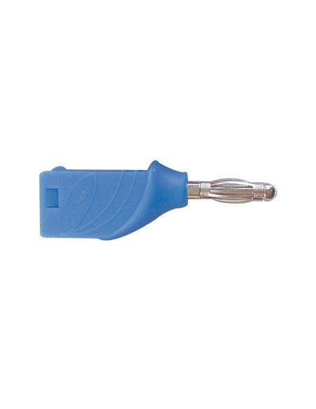 BANANA PLUG 4mm STACKABLE - BLUE
