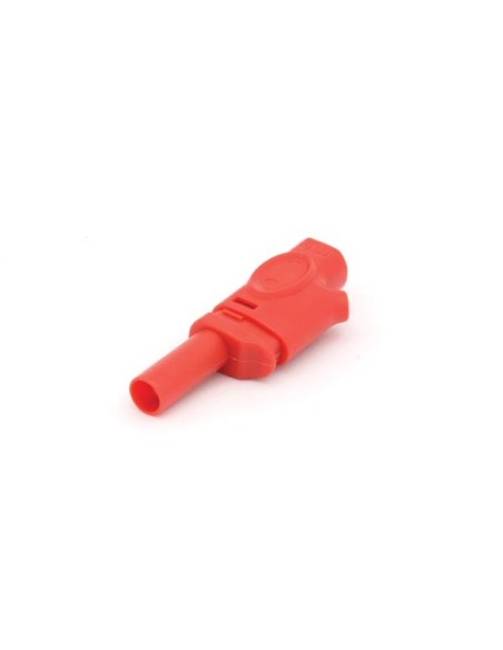 IEC1010 BANANA PLUG 4mm STACKABLE - RED