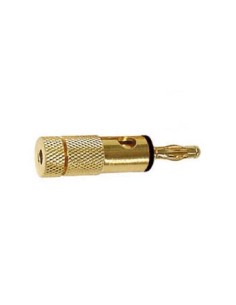 BANANA PLUGS 4mm GOLD - BLACK
