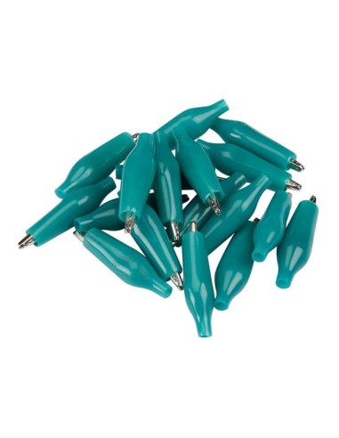 ALLIGATOR CLIP WITH BOOT 27mm - GREEN