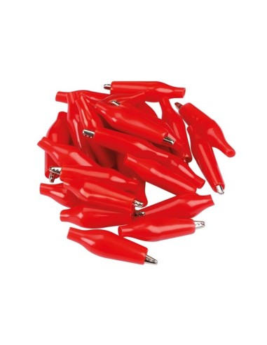 ISOLIERTE ABGREIFKLEMME 27 mm - ROT