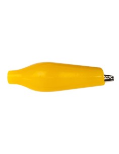 ALLIGATOR CLIP WITH BOOT 27mm - YELLOW