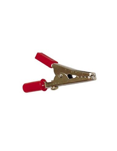 PINZA COCODRILO ESTÁNDAR CON TORNILLO 55mm - ROJA