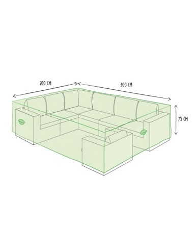 Outdoor cover for lounge set - L