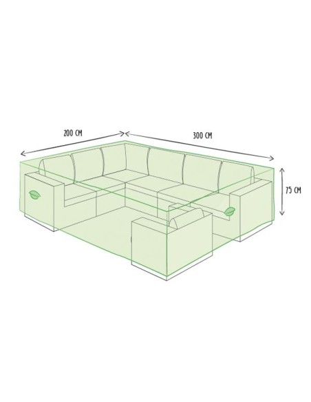 Outdoor cover for lounge set - L