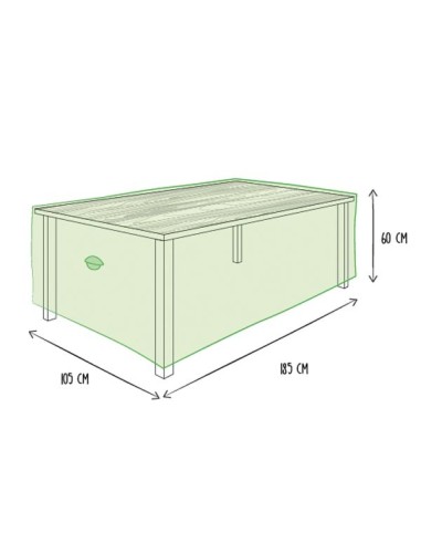 Schutzhülle für Gartentisch - max. 180 cm