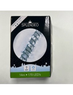 Medium density lightchain - 170 lamps - white LED - green...
