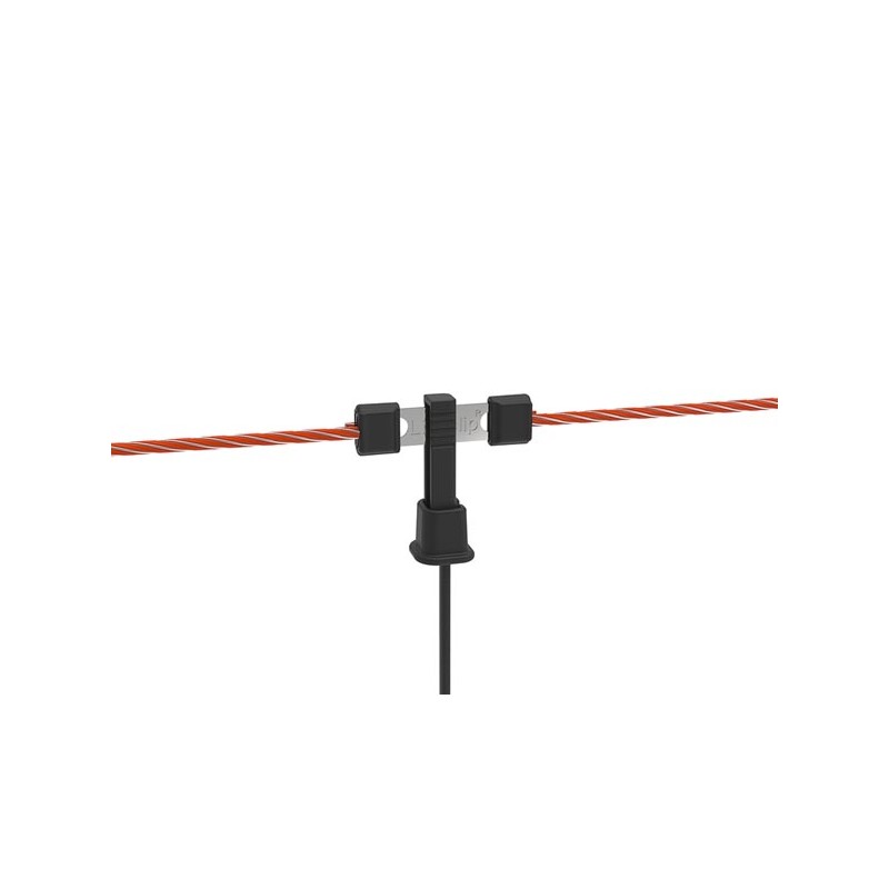 TitanNet 90 cm, single prong, black posts, vertical struts, 50M