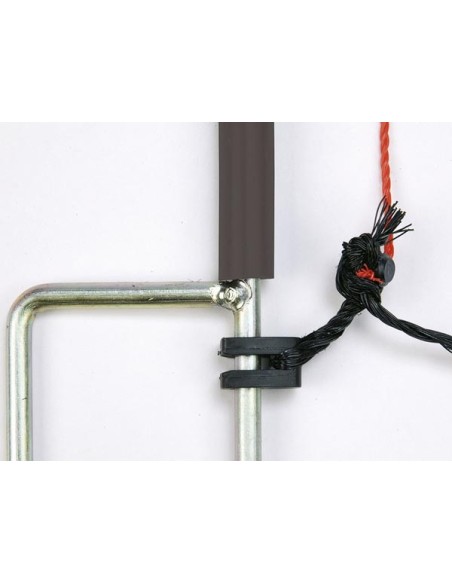 TitanNet 90 cm, double prong, black posts, vertical struts, 50M
