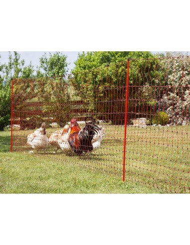 Vervangende paal OviNet 90cm, enkele pen, rood