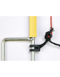 Sheep net 90 cm, orange, double prong, yellow posts, 50m 2