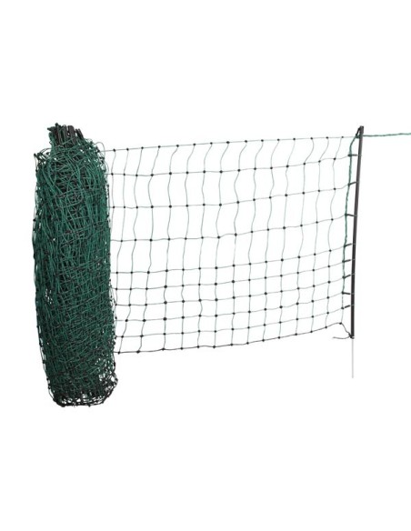 Filet anti-chat 25m, 9 piquets simple pointe