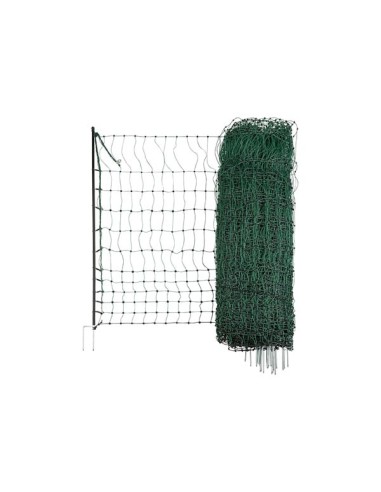 Kippennet (zonder stroom) 112cm-50m. enkele pen -GROEN-