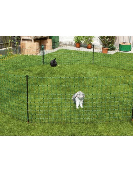 Rabbit netting 25 m, 65 cm, single prong, green